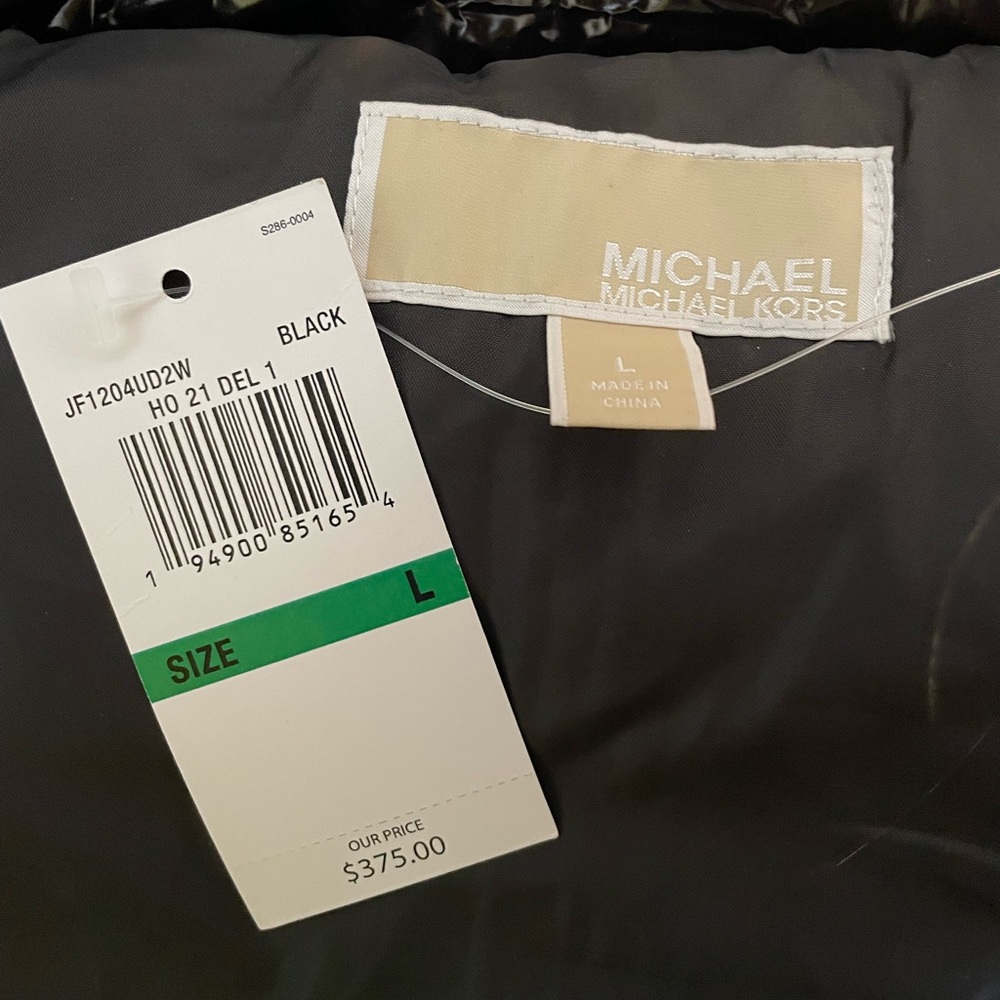 Black Michael Kors Puffy Coat NWT - Picture 8 of 9